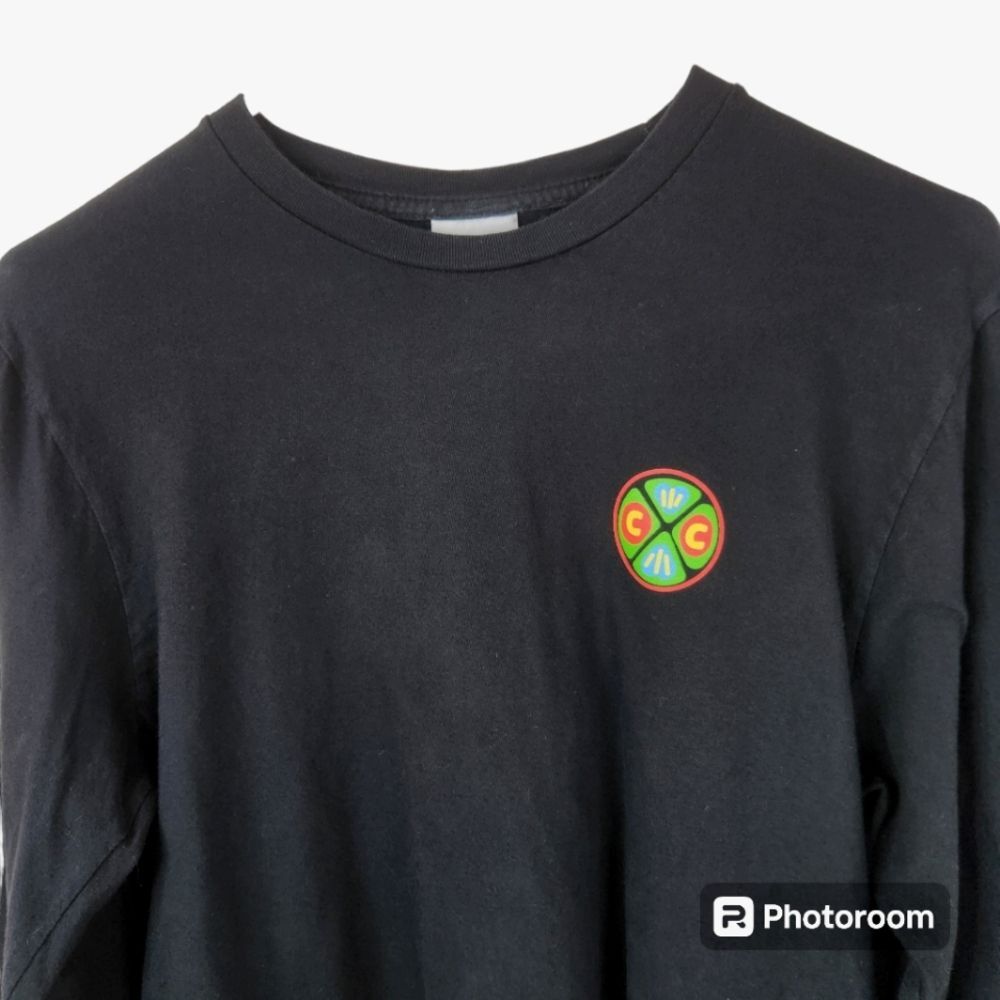 Cross Colours Womens Love In Color Long Sleeve Crop Top Shirt Size Small - Picture 5 of 8